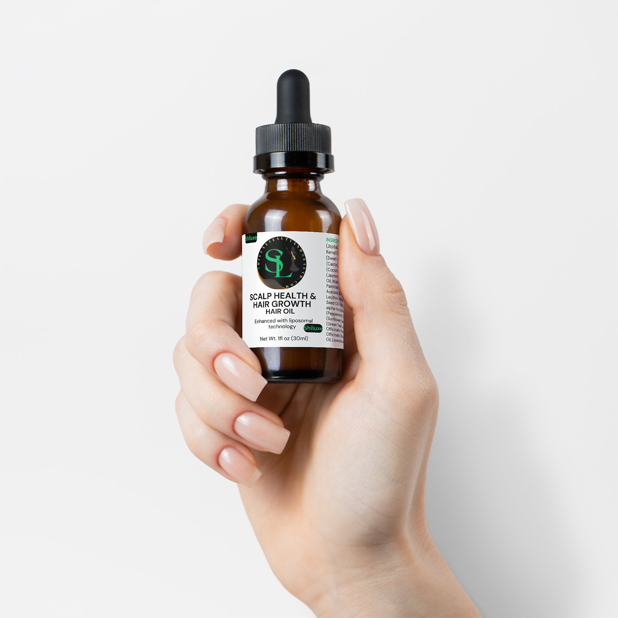 Hair Oil for Scalp Health and Hair Growth With Natural ingredients & essential Oils, 1 FL Oz