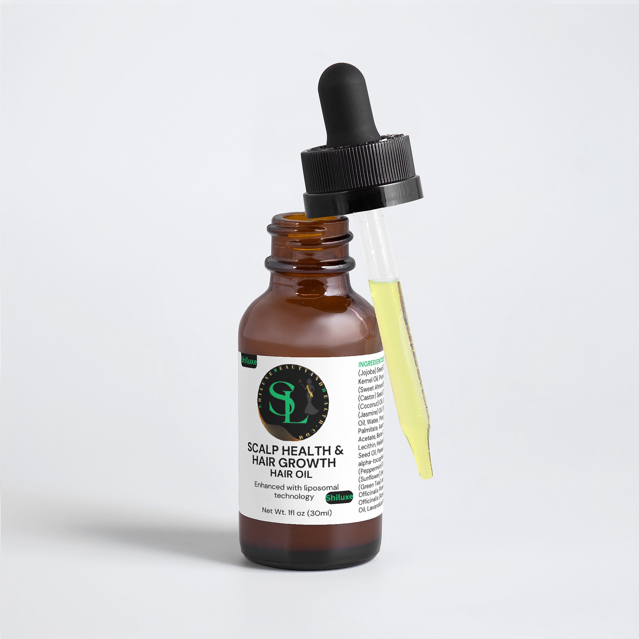 Hair Oil for Scalp Health and Hair Growth With Natural ingredients & essential Oils, 1 FL Oz