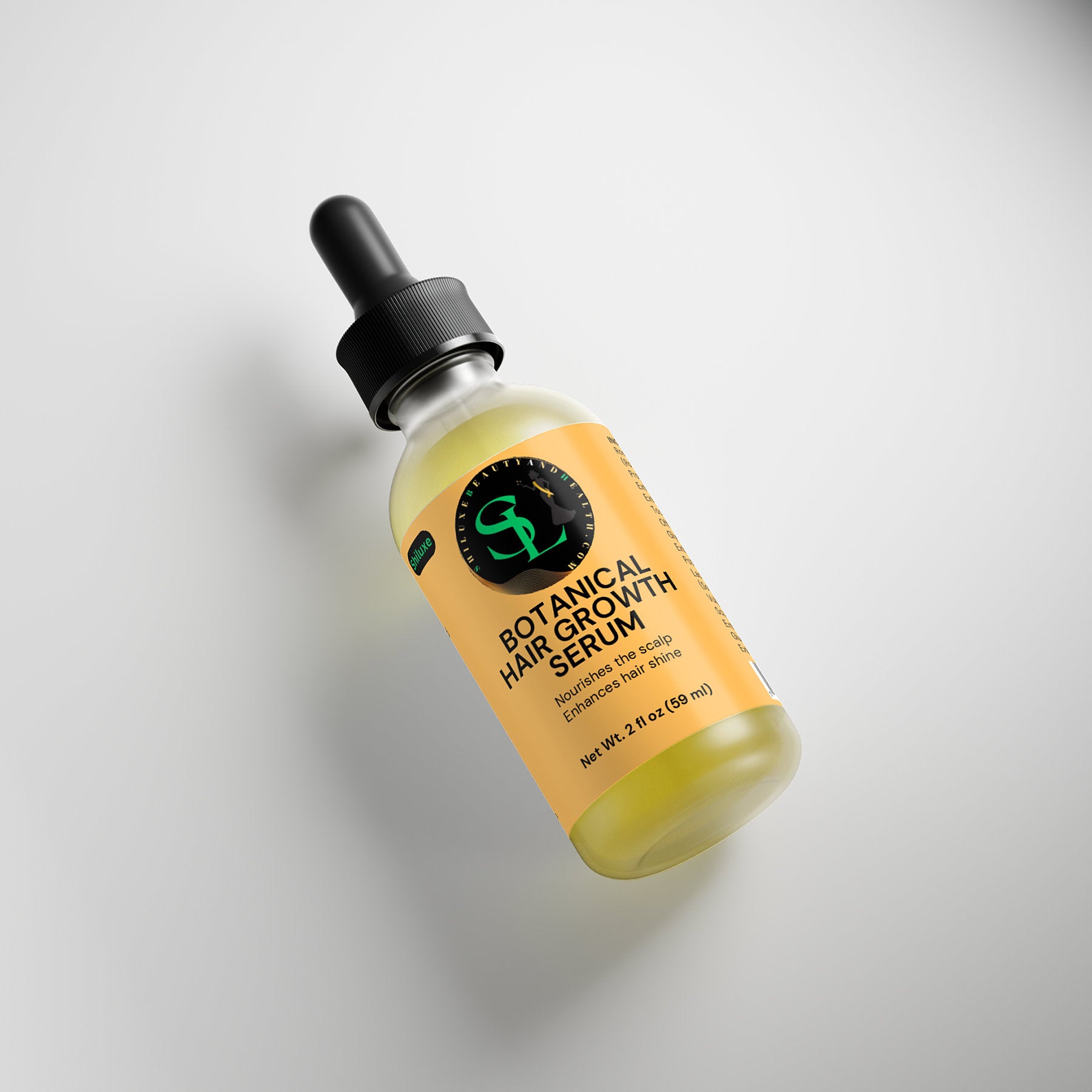 Botanical Hair Growth Serum - Nourishes The Scalp & Enhances Hair shine for Women & Men, 2 FL Oz