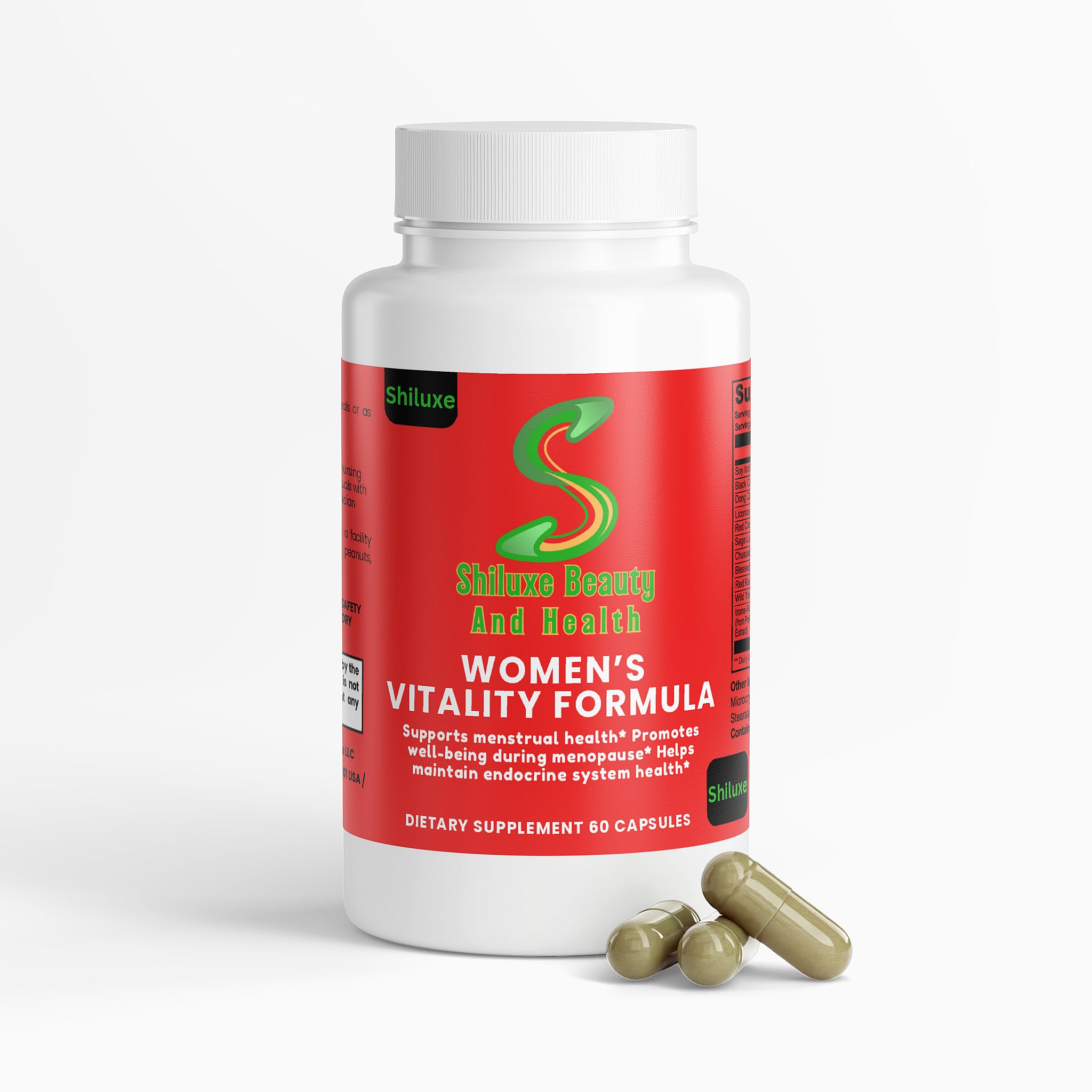 Women's Vitality Formula, supports menstrual health & menopausal wellness, dietary supplement, 60 Capsules