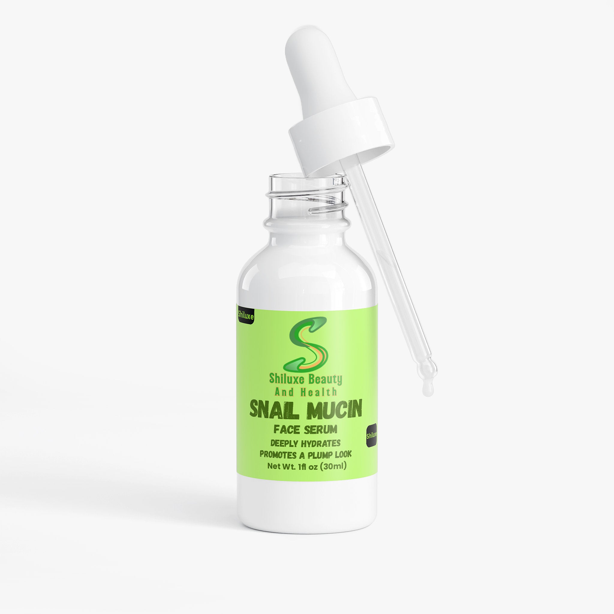 Snail Mucin Face Serum, with Hydrolyzed Collagen & Hyaluronic For Men & Women, All Skin Types, Made in The USA, 1 fl Oz