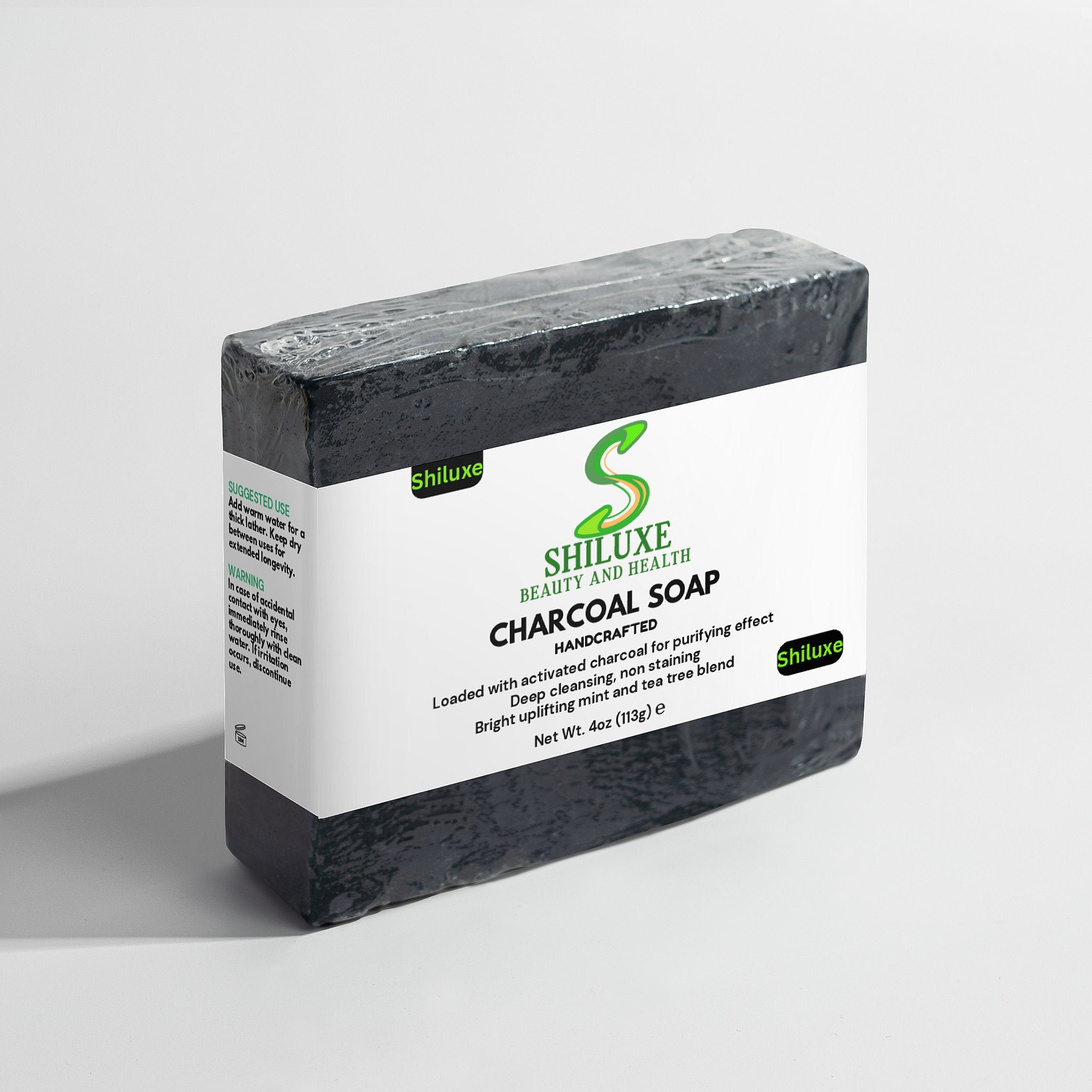 Charcoal Soap Bar for Acne, Black Spots, Blemishes_ For Face & Oily Skin, 4 Oz. Handcrafted with activated Charcoal, Organic Ingredients & Essential Oils