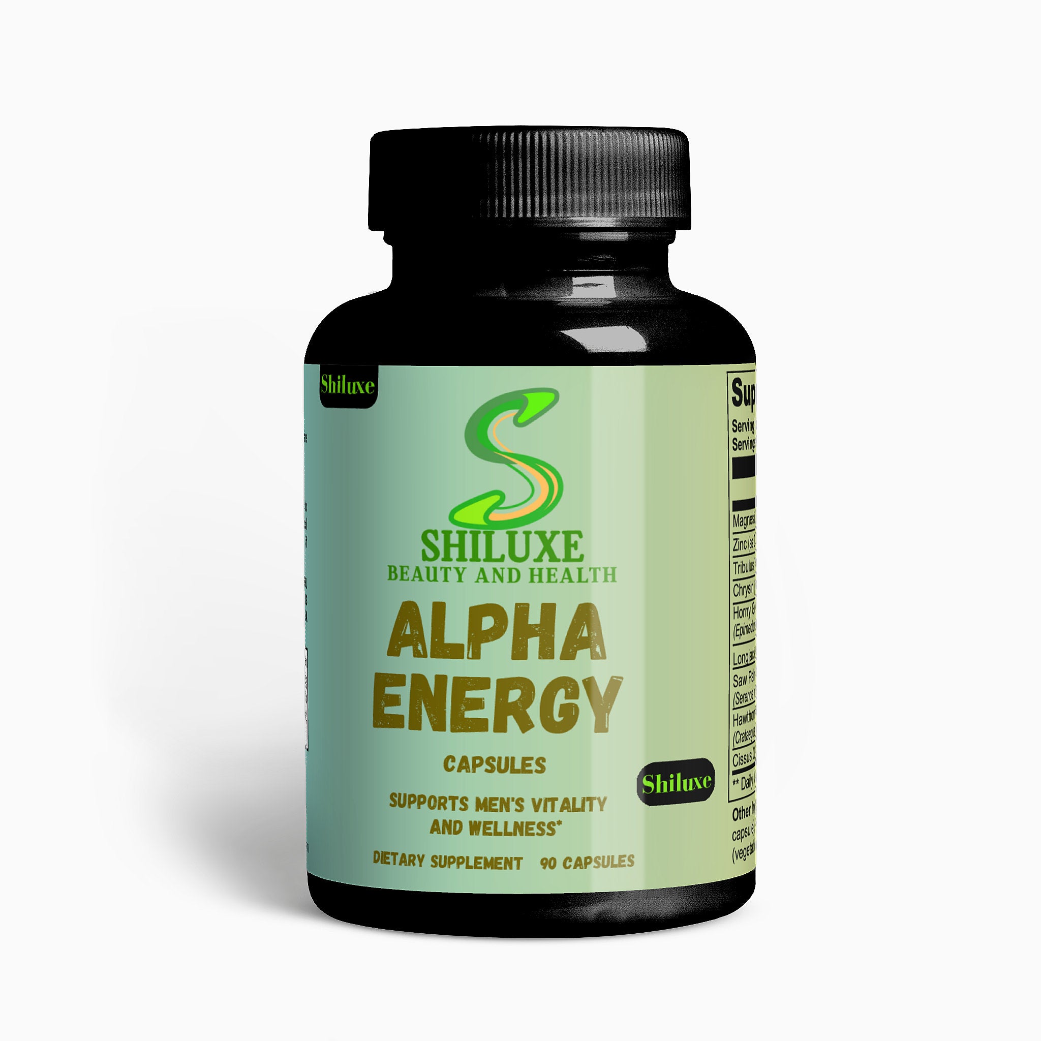 Alpha Energy - Support Men's Vitality and Wellness. Dietary supplement 90 Capsules