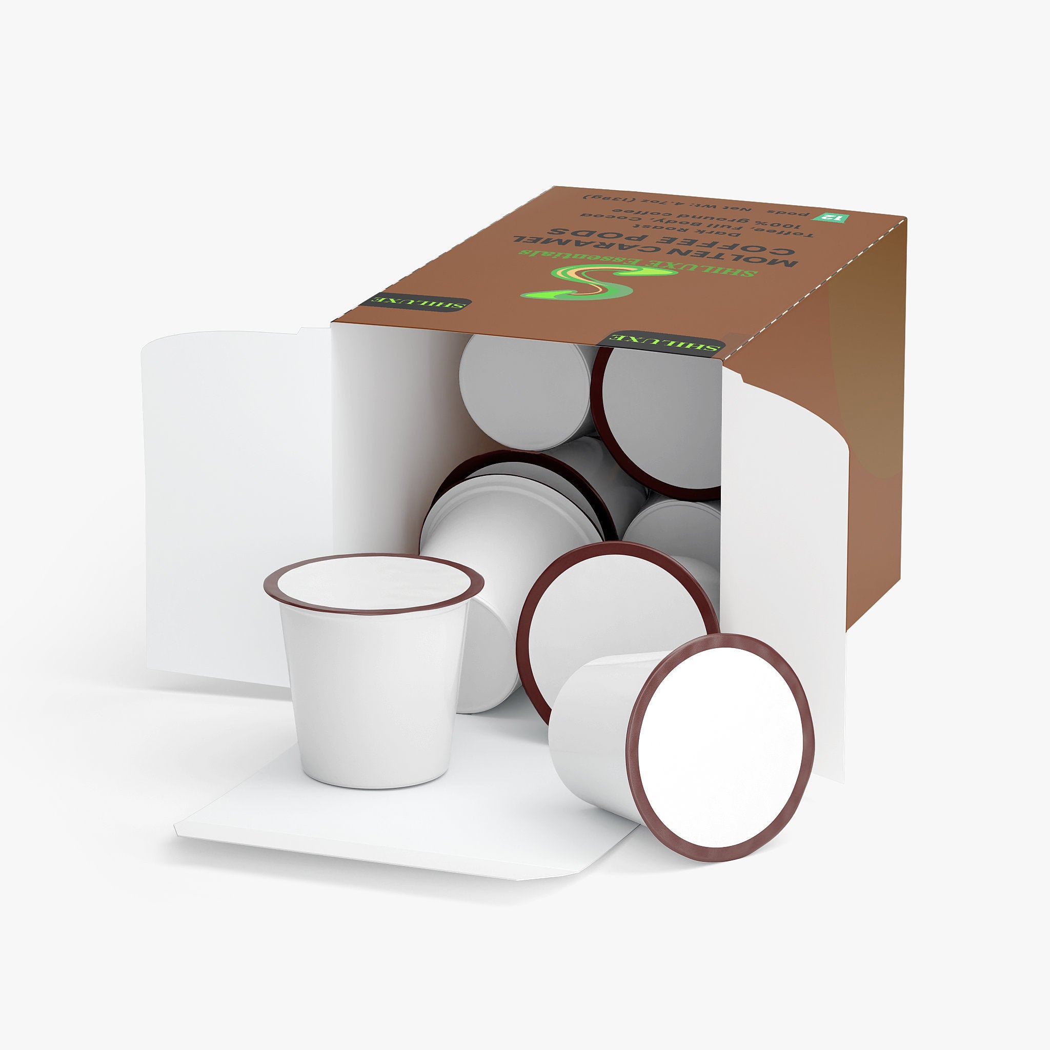 Molten Caramel Coffee Pods (Dark Roast), 12 pods / 4.7oz