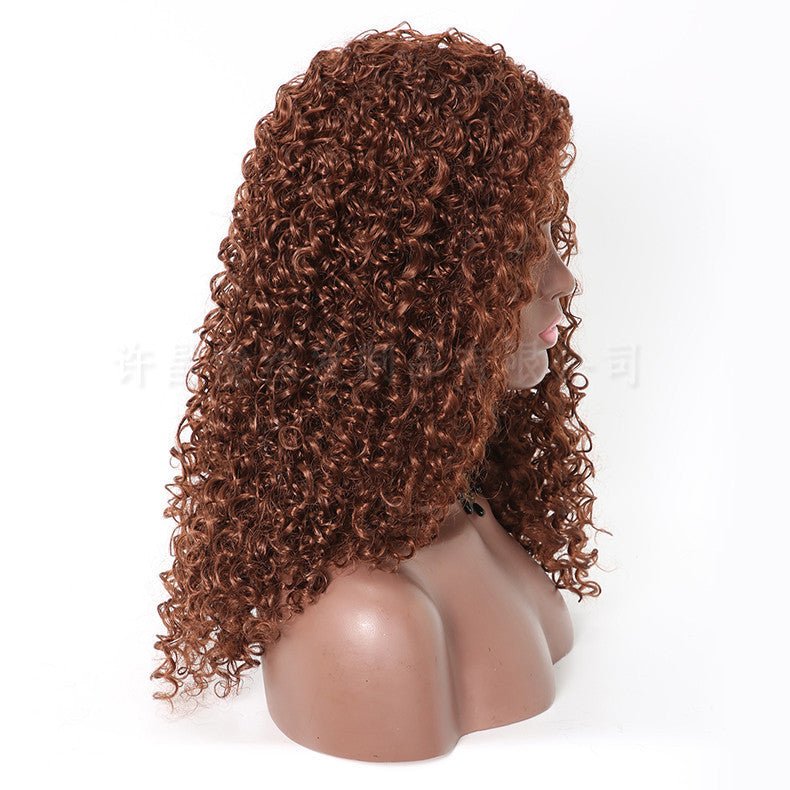 Cross Border Hot Sale African Wig European And American Wig Fluffy Long Curly Hair Small Curly Wave High Temperature Silk Chemical Fiber Headgear - Shiluxebeautyandhealth.com