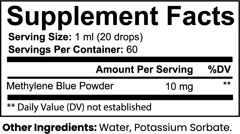 Methylene Blue Drops, 2 fl Oz