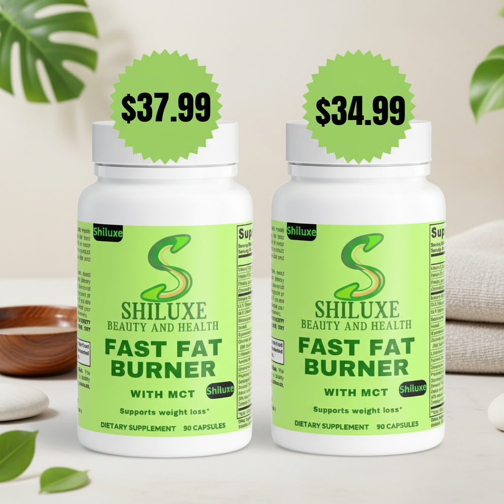 FAST Fat Burner with MCT- Supports Weight Loss, for Men & Women. Dietary Supplement 90 Capsules, Pack of 2