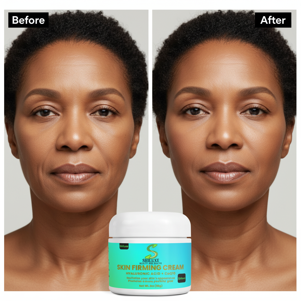Skin Firming Cream Dramatic Transformation - Black Woman